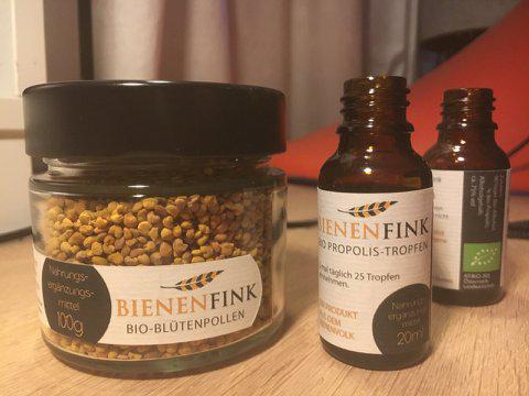 Blütenpollen vom Bienen Fink