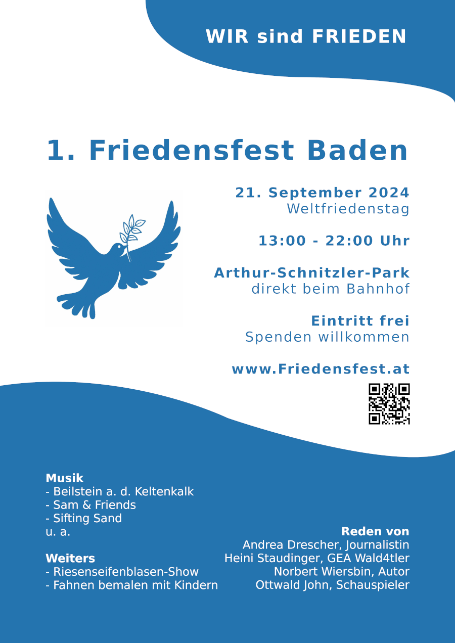 1. Friedensfest Baden 2024